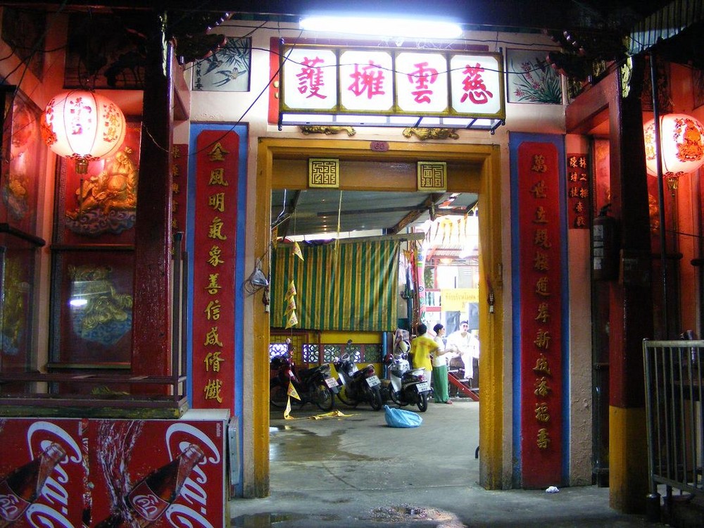 Tempeleingang in Chinatown