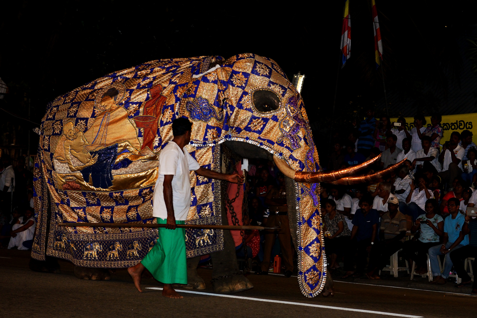 Tempelelefant beim Navam Perahera 2