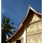 Tempelfassade im Wat Xieng Thong - Luang Prabang, Laos