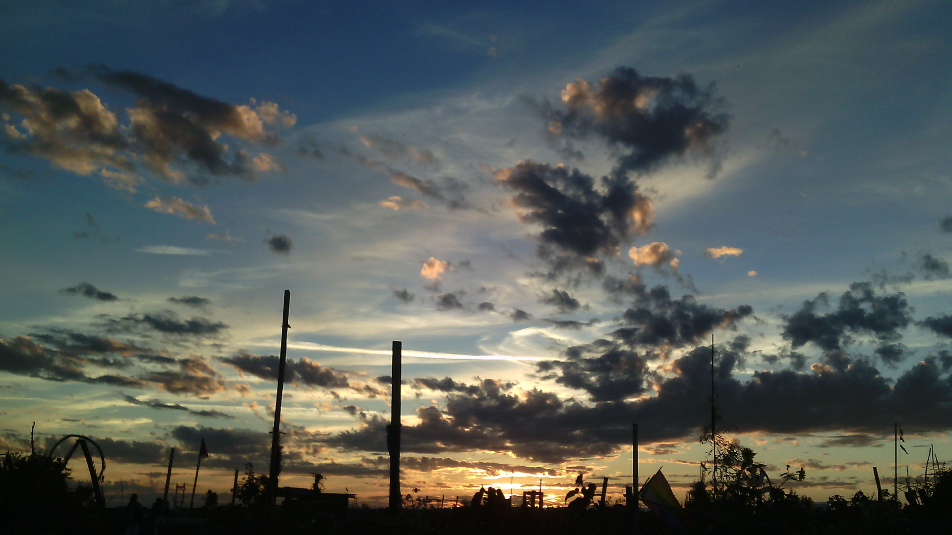 Tempelhofer Feld am Abend