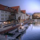 Tempelhofer Hafen am Abend