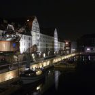 Tempelhofer Hafen bei Nacht