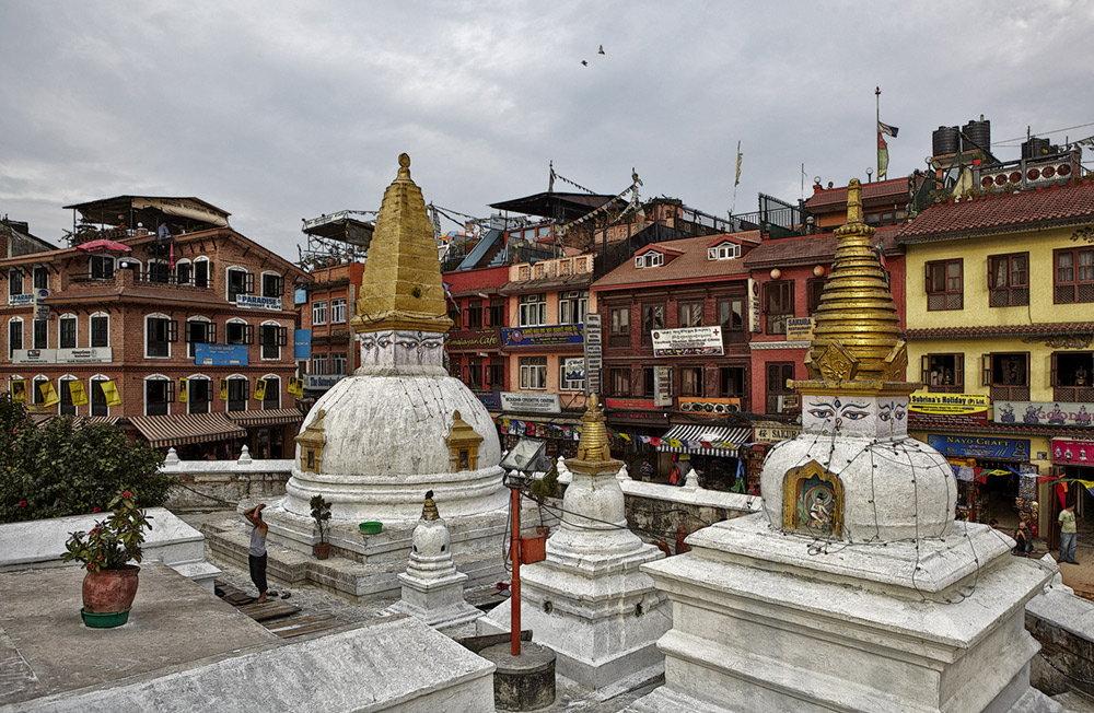 Tempelkomplex "Bodnath" in Kathmandu