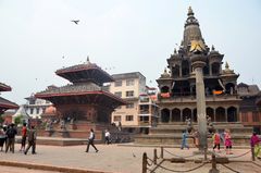 Tempellandschaft auf dem Durbar Square in Patan