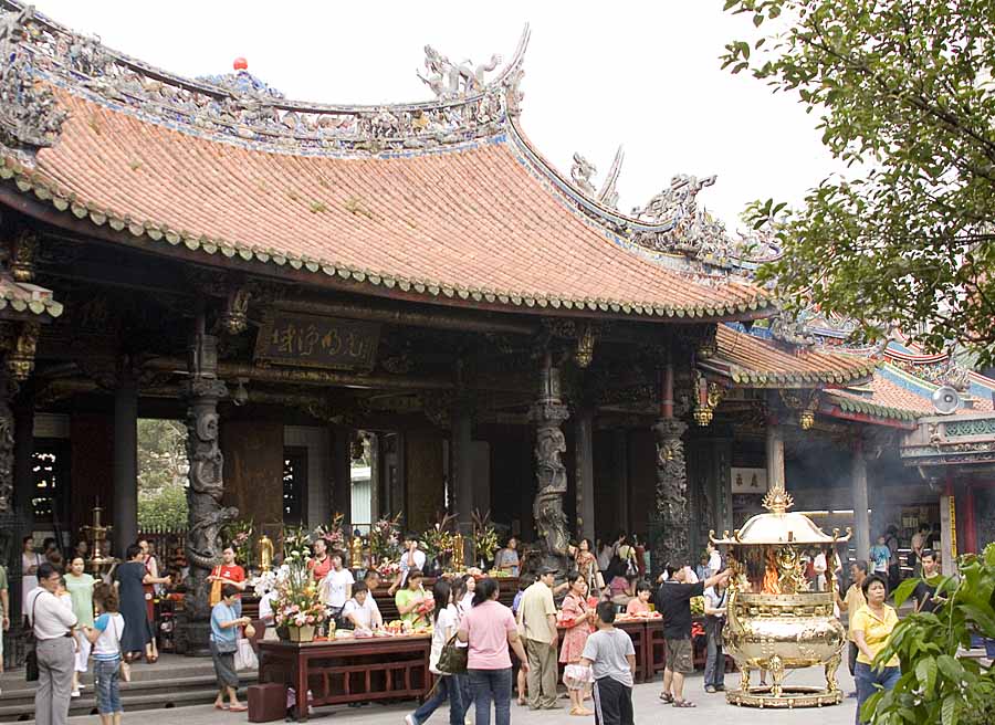 Tempelleben in Taipeh