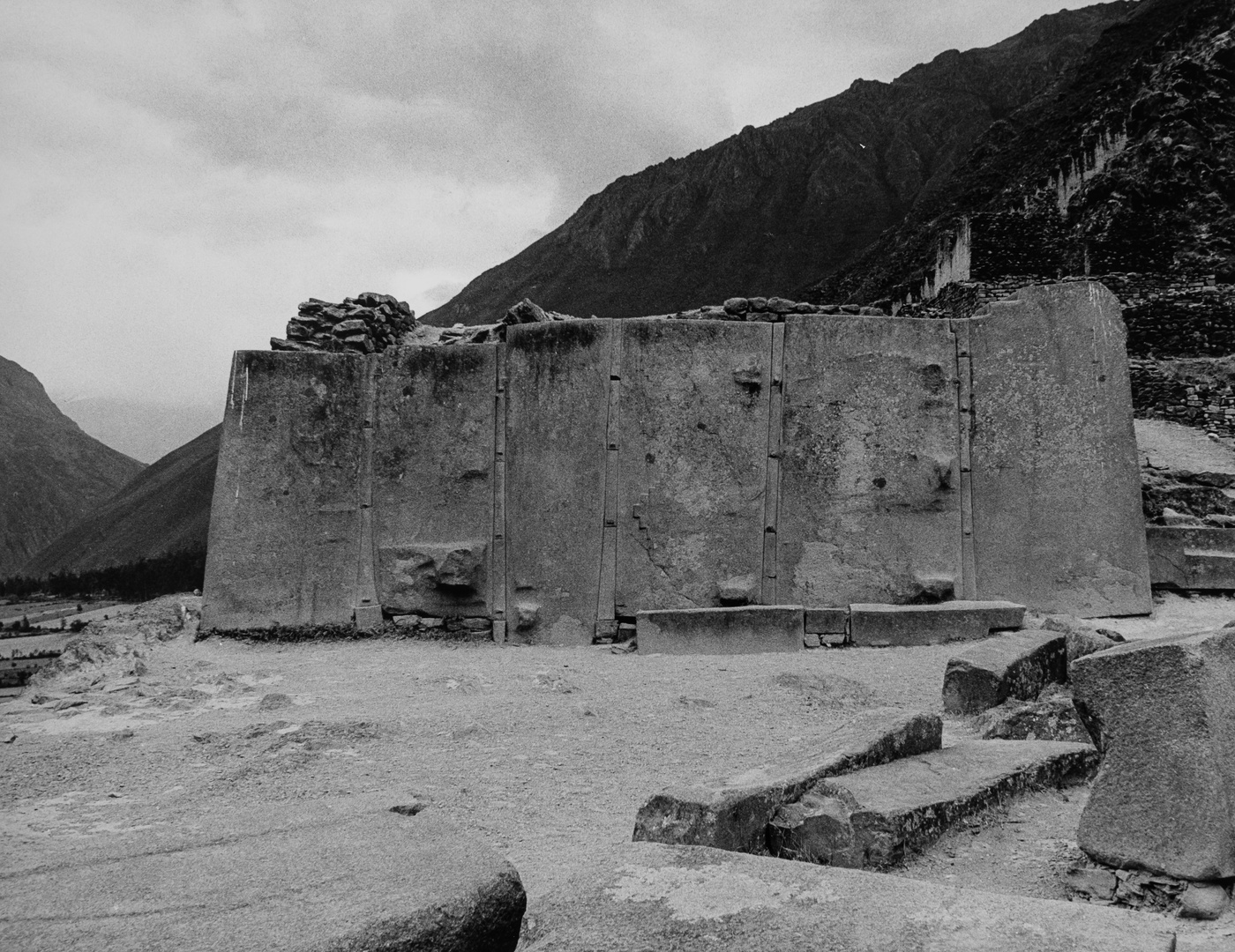 Tempelruine in Ollantaytambo