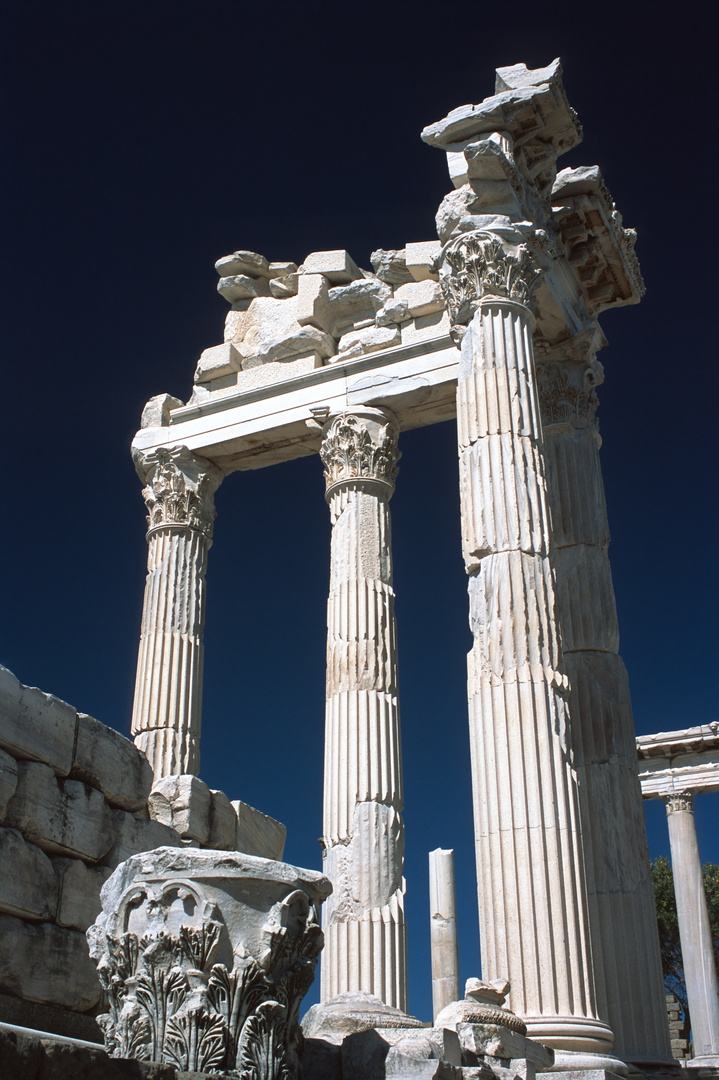 Tempelruine in Pergamon