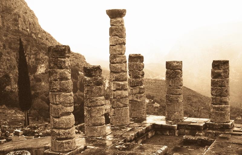 Tempelsäulen in Delphi