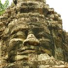 Tempelskulpturen in Angkor, Cambodja