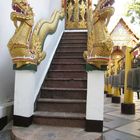 Tempeltreppe in Tempel in Chiang Mai, Thailand