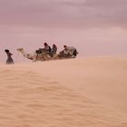 Tempesta di sabbia nel sahara