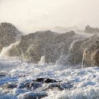 Tempesta sugli scogli