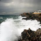 Tempesta sulla costa ligure