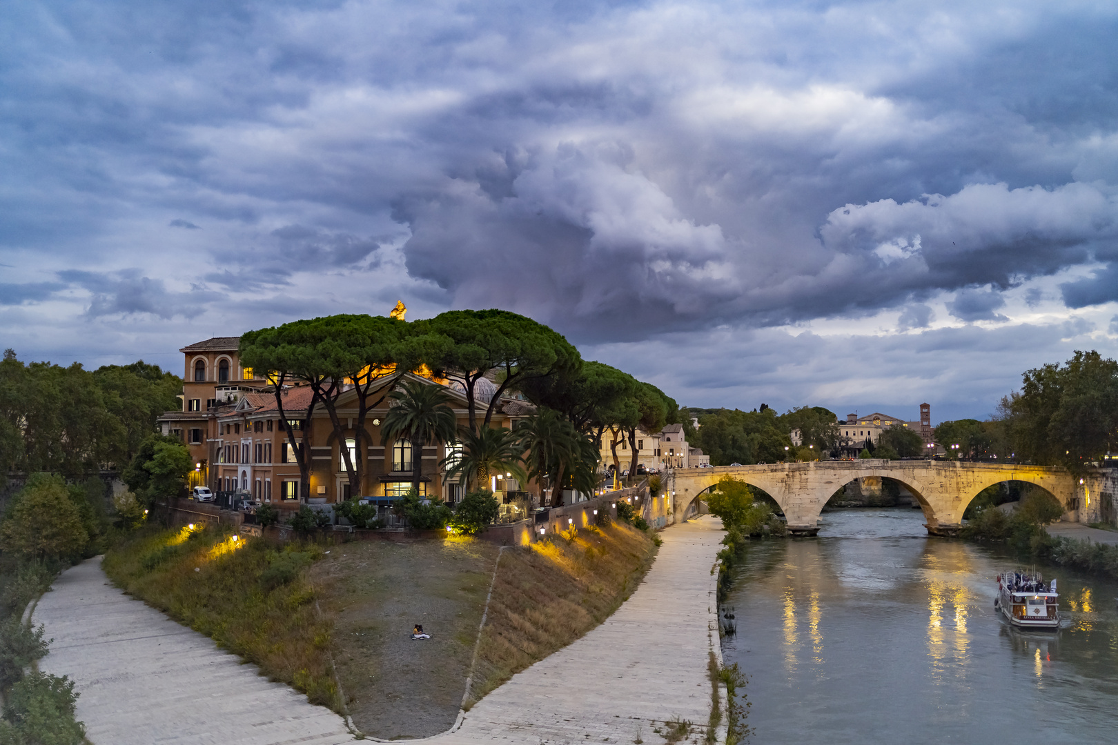 Tempesta sull’isola tiberina