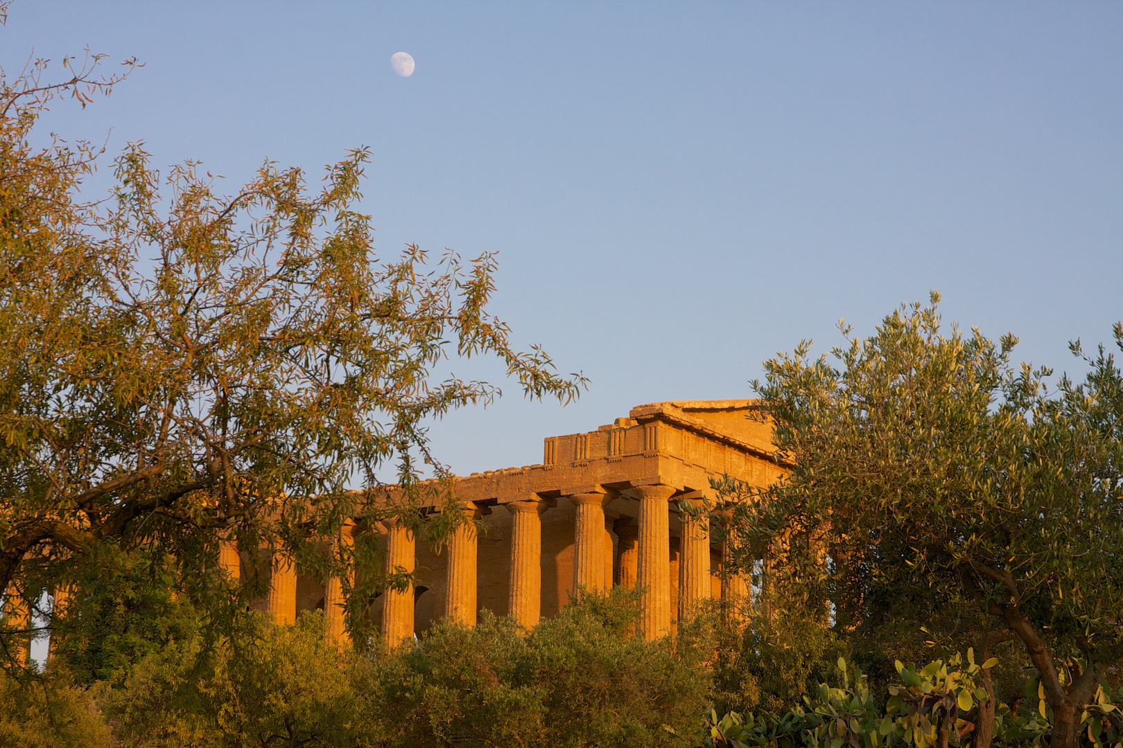 Tempio al tramonto