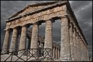 Tempio siciliano in tramonta del sole di MATPRA