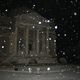 Tempio Voltiano sotto la neve di notte