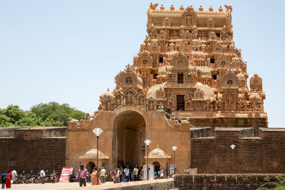 Temple de Brihadesvara dans la ville de Thanjavûr, plus connu sous le nom de Tanjor