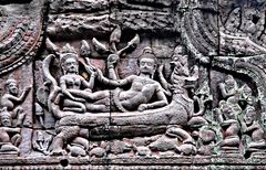 temple de Preah Khan : dieu et déesse