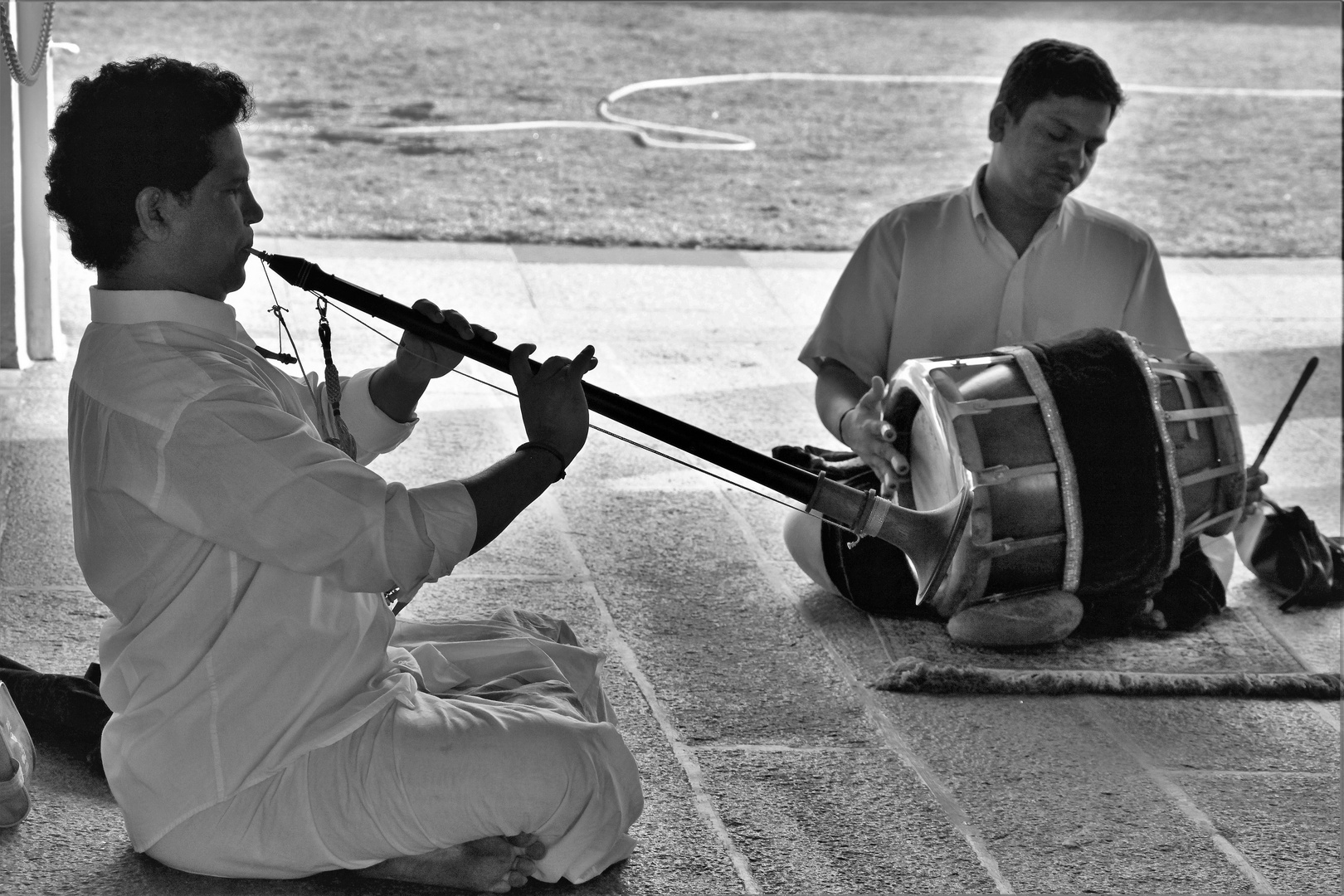 Temple musicians