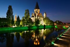 Temple Neuf in Metz an der Mosel, Frankreich