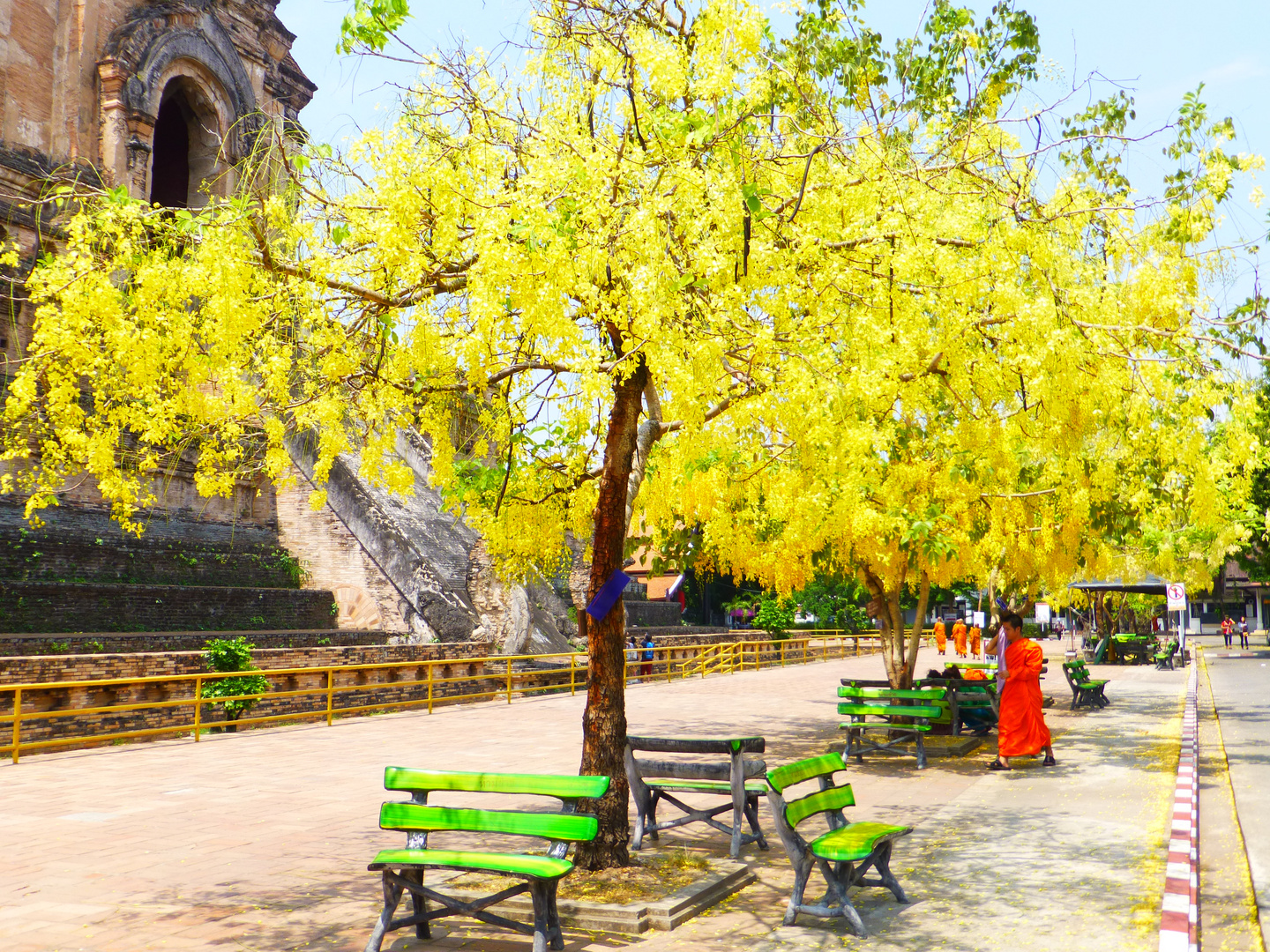 templo colorido en Chiang Mai