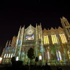 Templo expiatorio a la luz de la luna llena. León, Guanajuato, México.