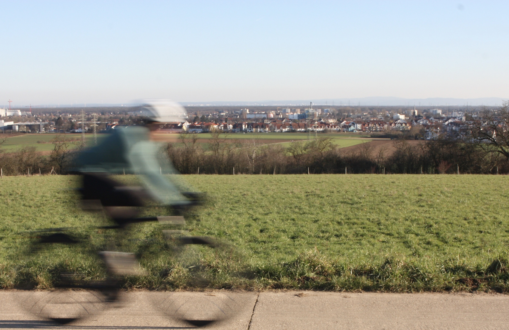 Tempo, mit dem Rad nach Hause