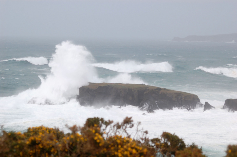 Temporal en la costa gallega