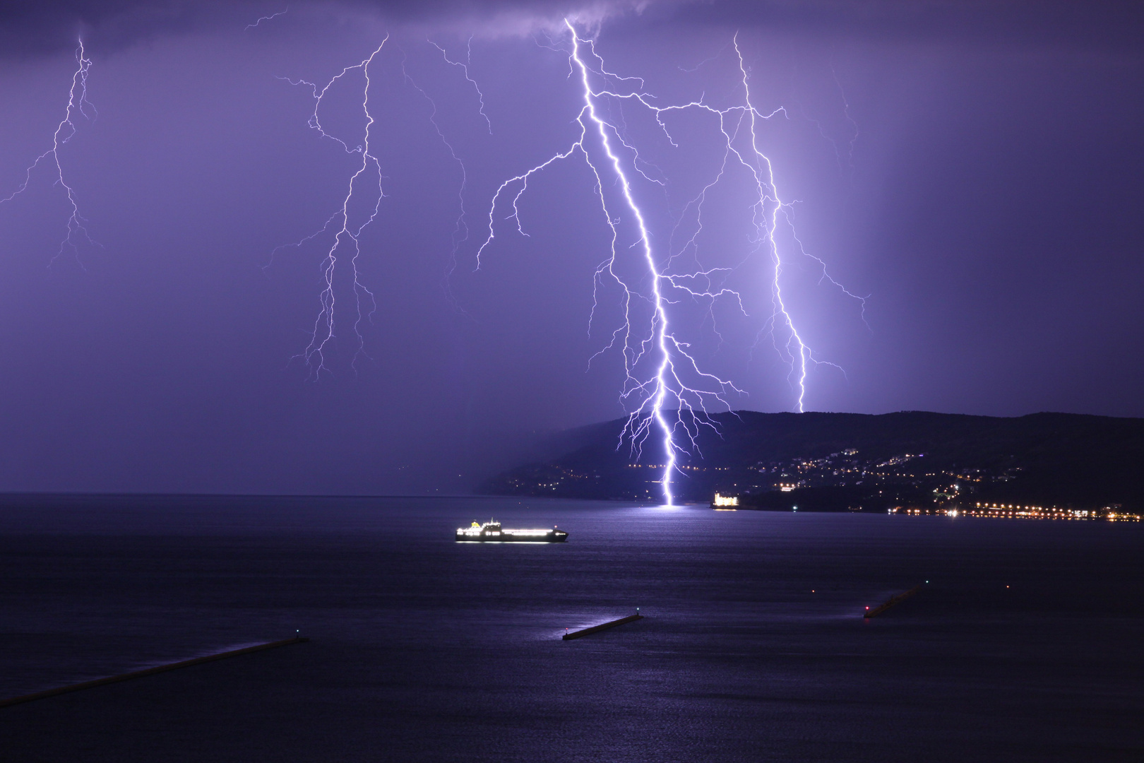 Temporale nel golfo