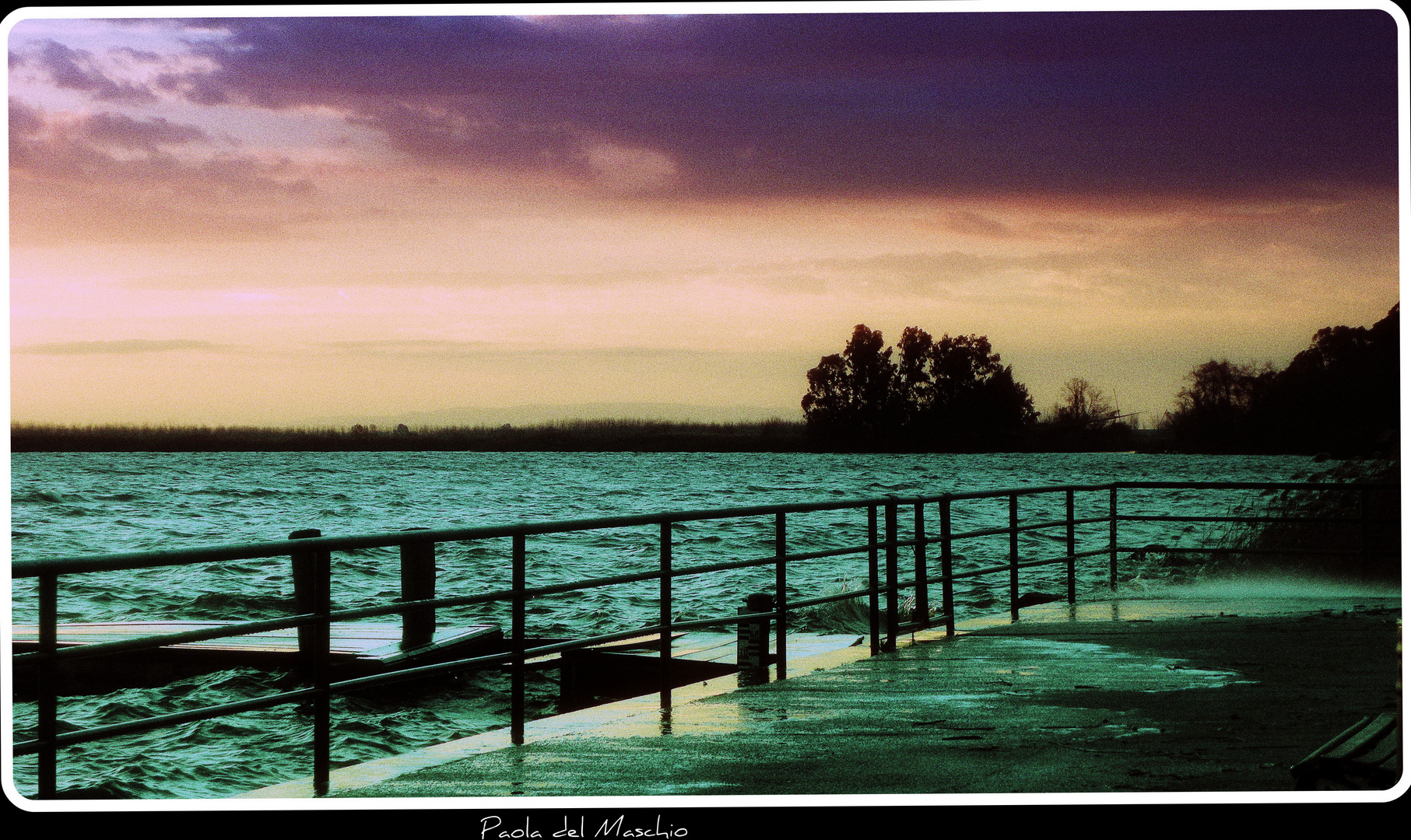 temporale sul lago