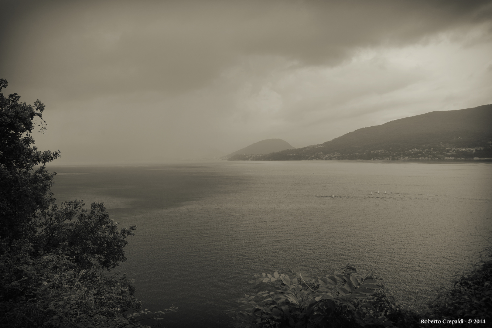 Temporale sul lago Maggiore
