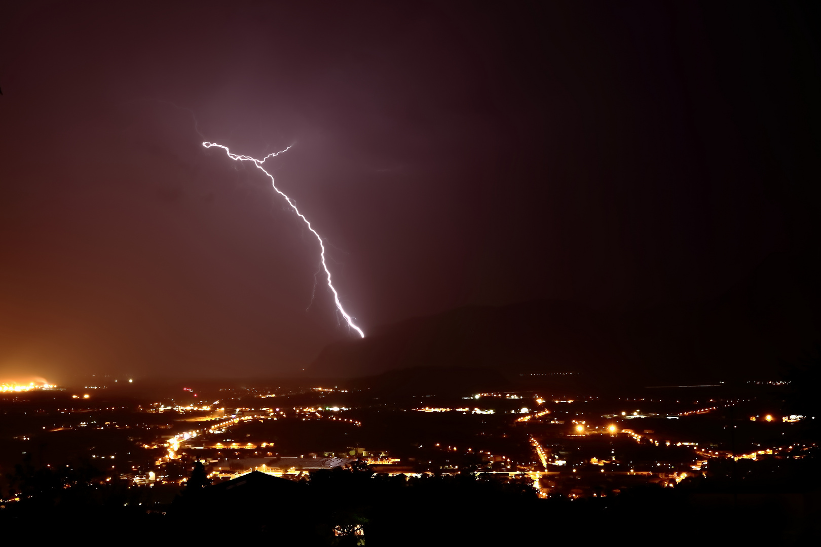 Temporale sulla città