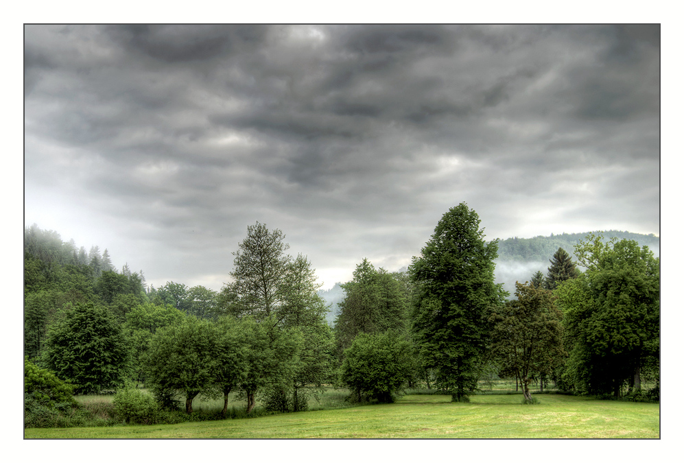 Temprano en la mañana en el parque