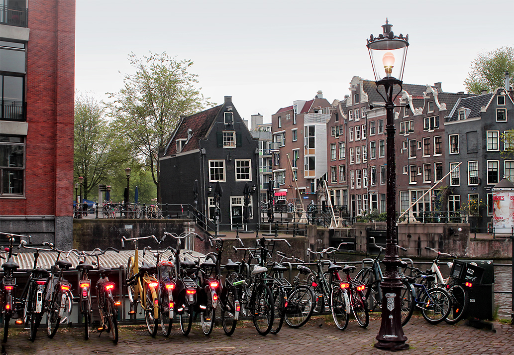 temps gris ce jour là à Amsterdam