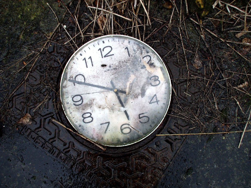 temps oublié sur plaque