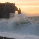 tempête à etretat