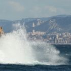 Tempête au large de Marseille