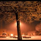 Tempête de neige nocturne