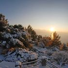 Tempête de neige sur la Côte d'Azur