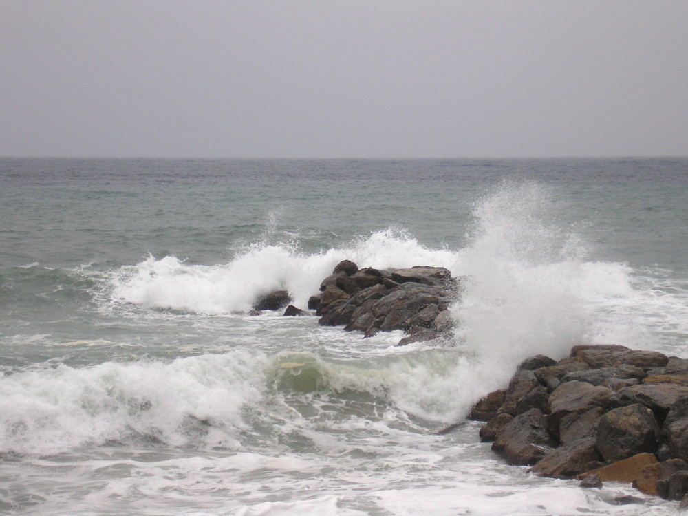 Tempête en mer