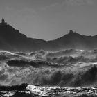 Tempête Fionn , îles sanguinaires , Ajaccio , 17/01/2018