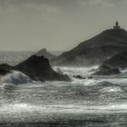 tempête Fionn , îles sanguinaires, Ajaccio, 17/01/2018.