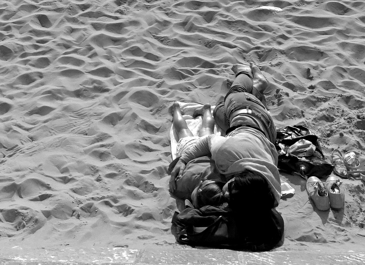 Tendresse à la plage