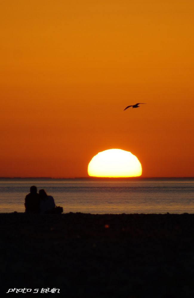 Tendresse au coucher de soleil