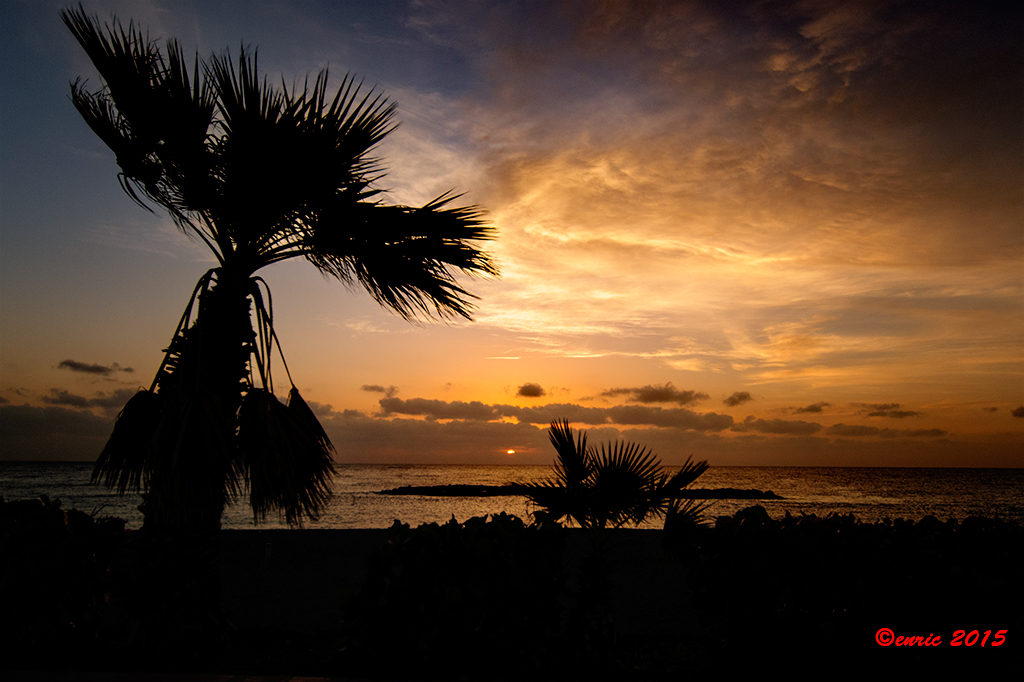 Tenerife, Puertito de Güimar, sunrise