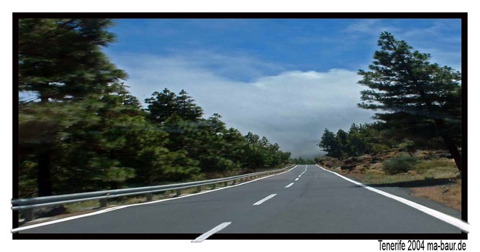 Teneriffa auf der Fahrt vom Teide nach Puerto de la Cruz.