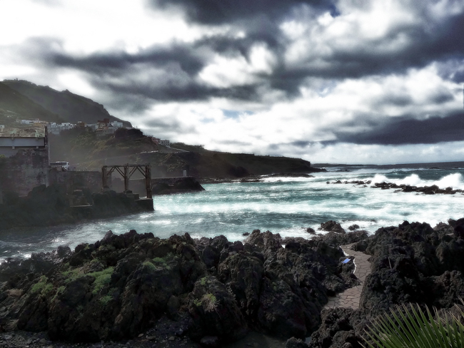 Teneriffa, das Meer in Garachico..