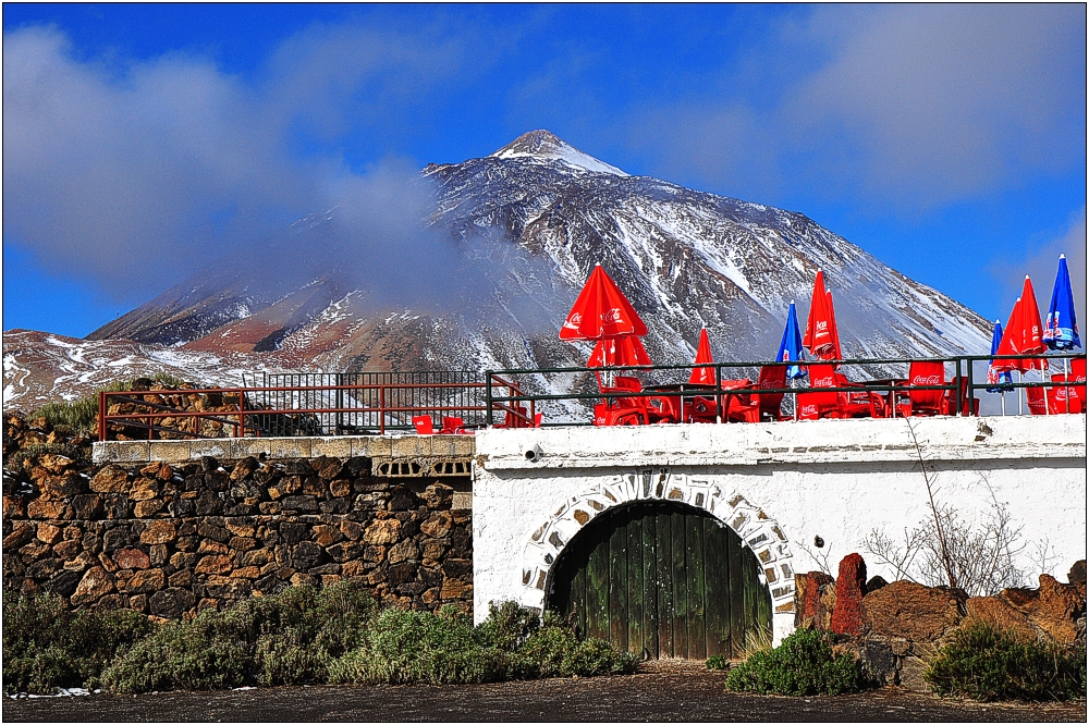 Teneriffa, El Portillo mit Blick auf Pico de Teide