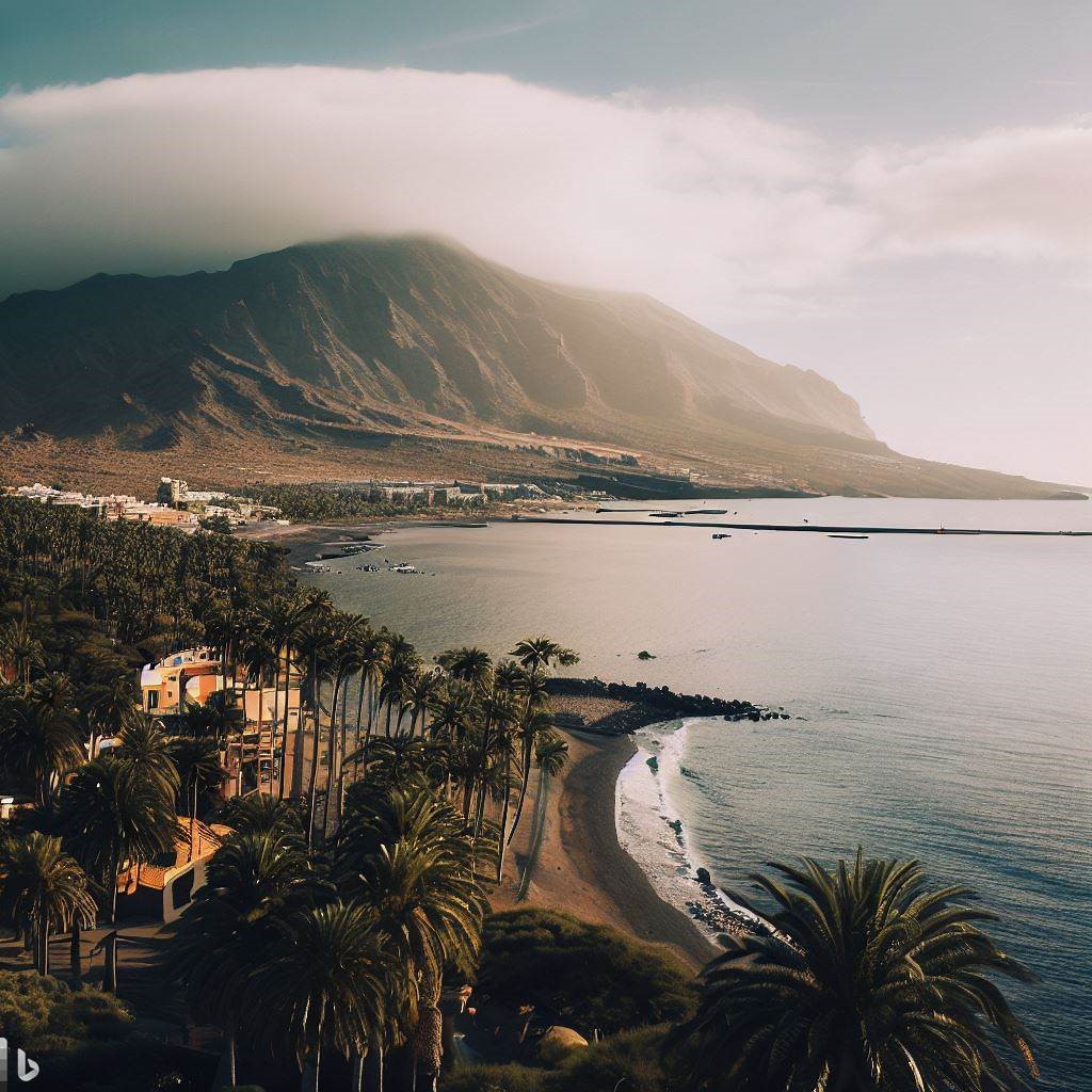 Teneriffa mit Bing erstellt, also ein KI-Bild